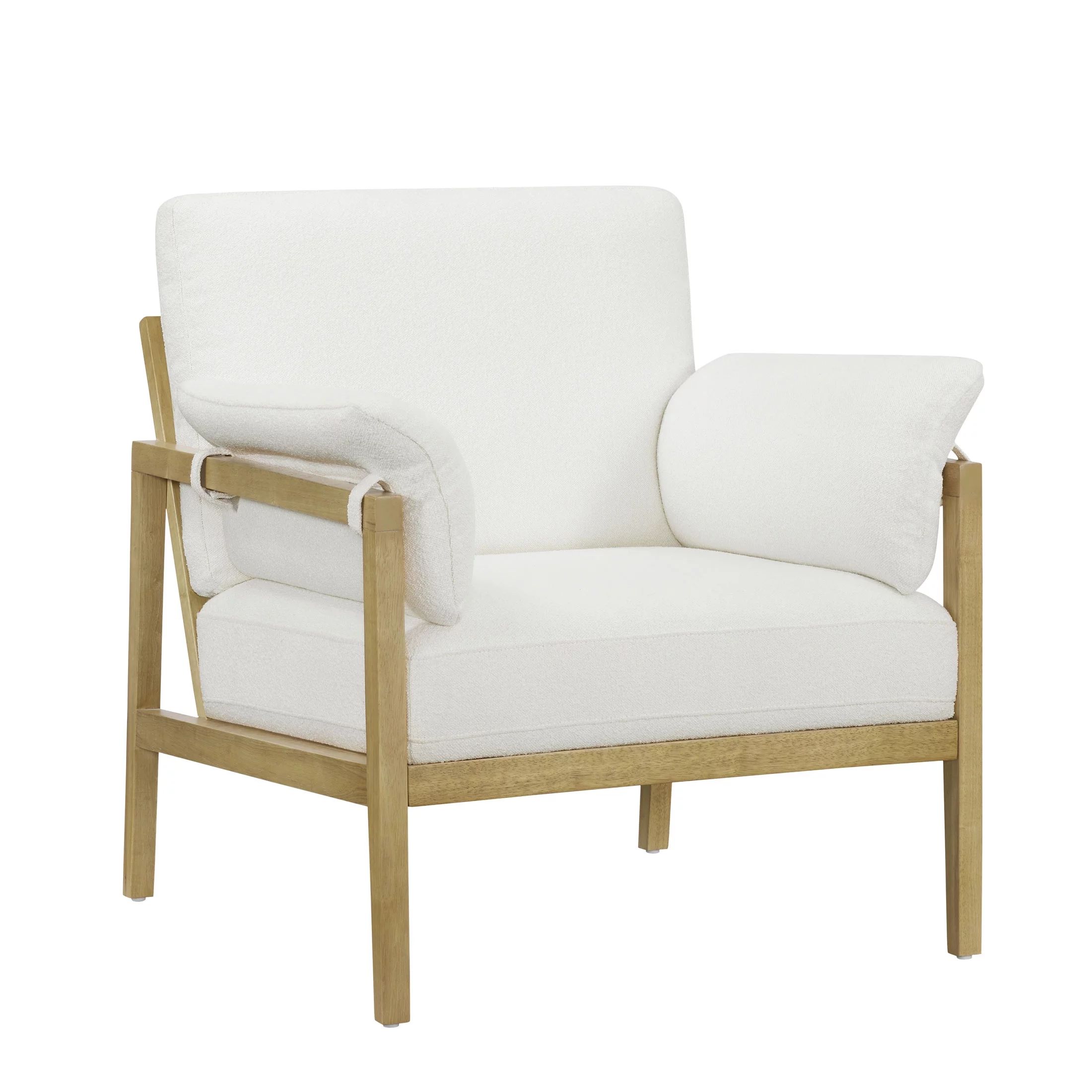 Beautiful Wrap Me Up Accent Chair with Removable Cushions by Drew, Cream | Walmart (US)