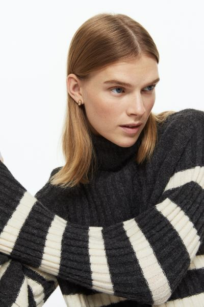 Rib-knit Turtleneck Sweater | H&M (US + CA)