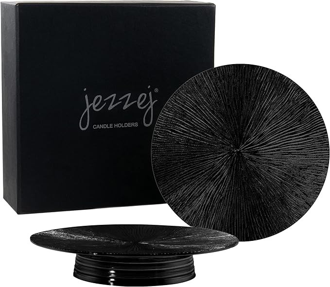 Black Candles Holders for Pillar Candles in Home, Handmade Black Candleholder, Living Room or Tab... | Amazon (US)