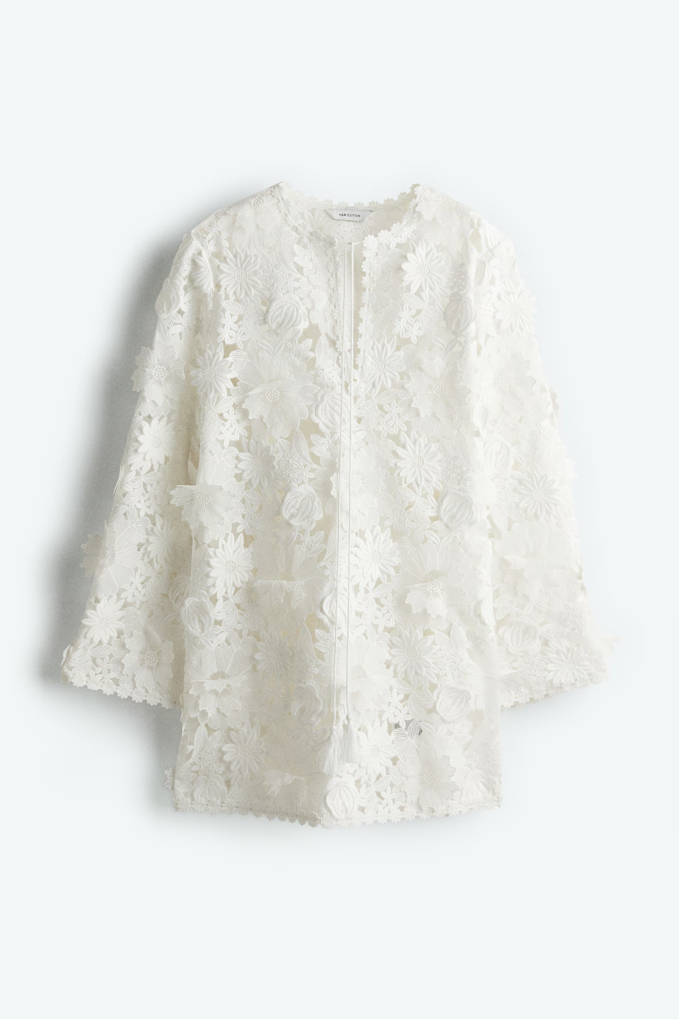 Floral-appliquéd lace dress | H&M (UK, MY, IN, SG, PH, TW, HK)
