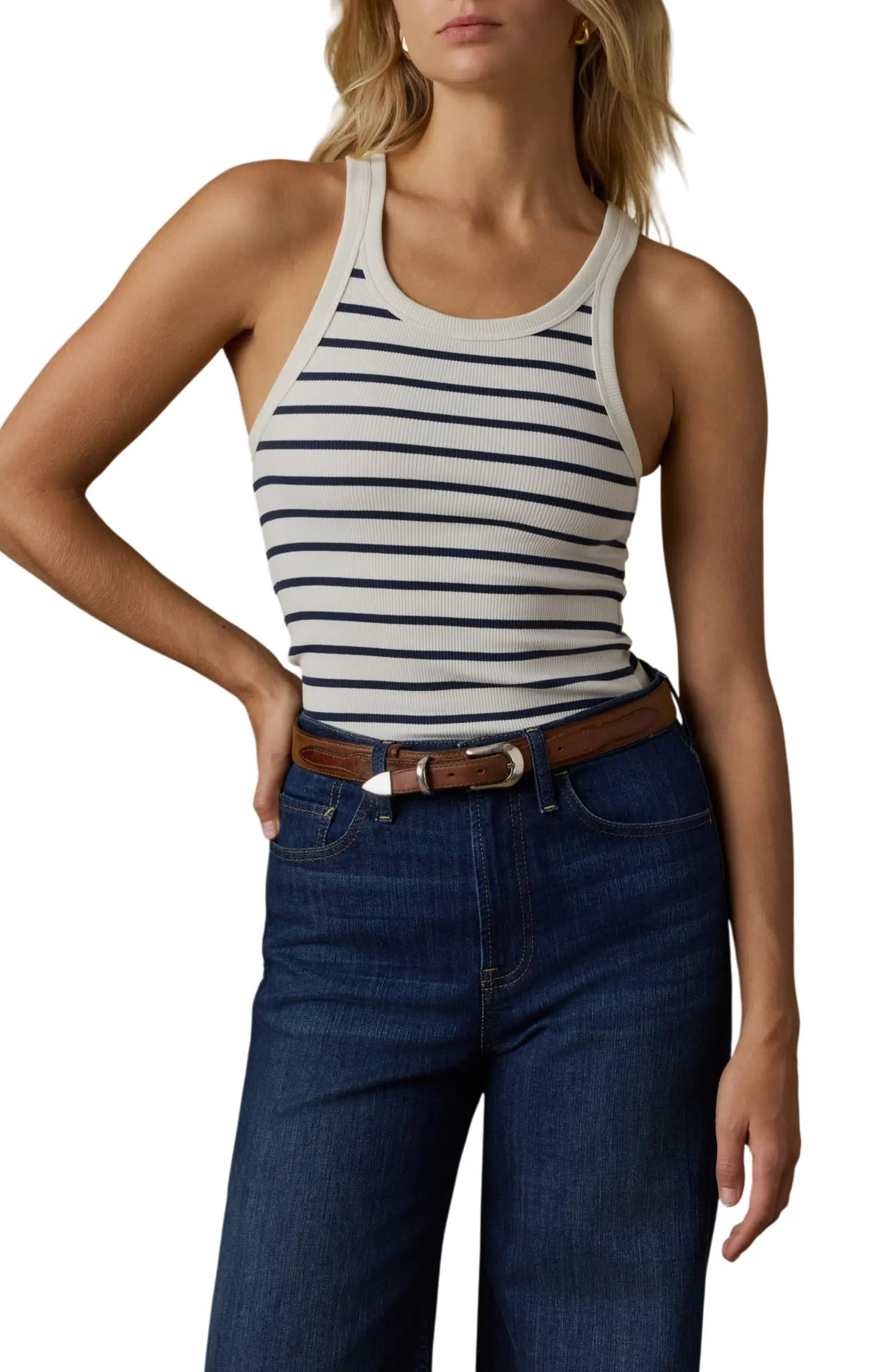 Surfside Stretch Organic Cotton Rib Tank | Nordstrom