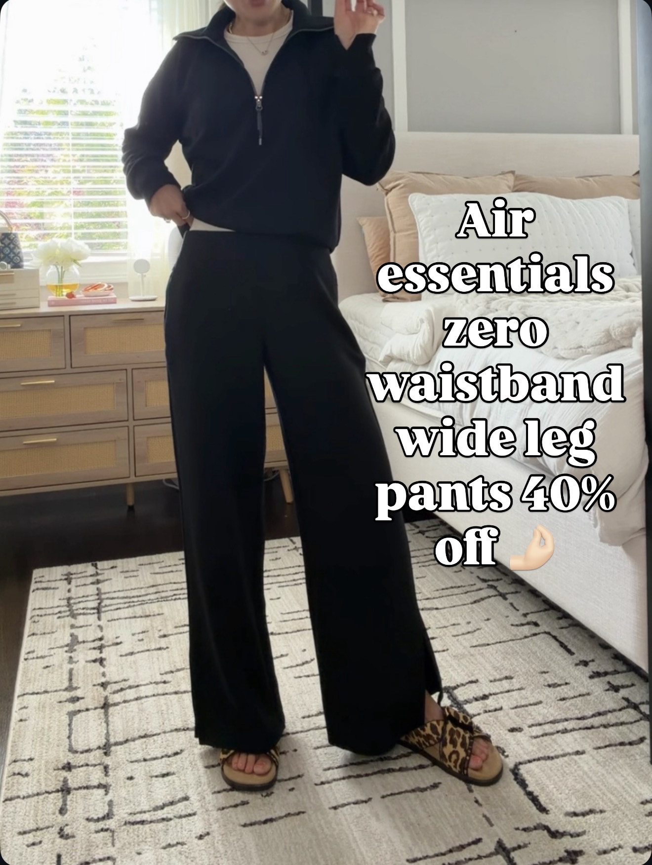 These Air Essentials pants are the definition of comfy but put together 🖤🔗⬇️ wearing xs petite

#LTKootd #LTKmomlife #LTKSeasonal