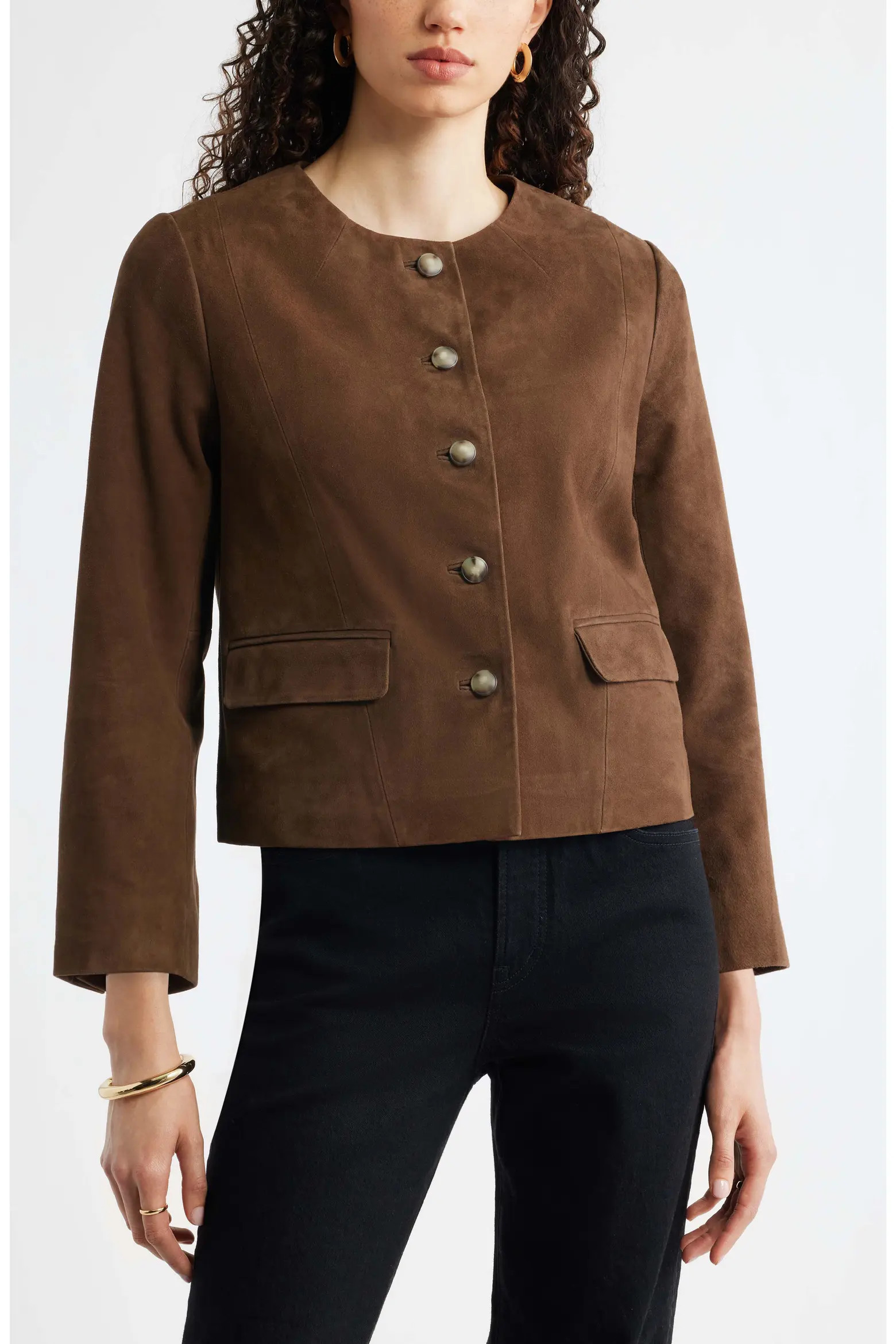 Crop Suede Jacket (Women) | Nordstrom | Nordstrom