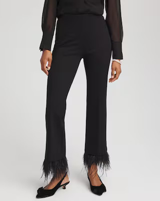 Juliet Feathered Flared Cropped Pants | Chico's