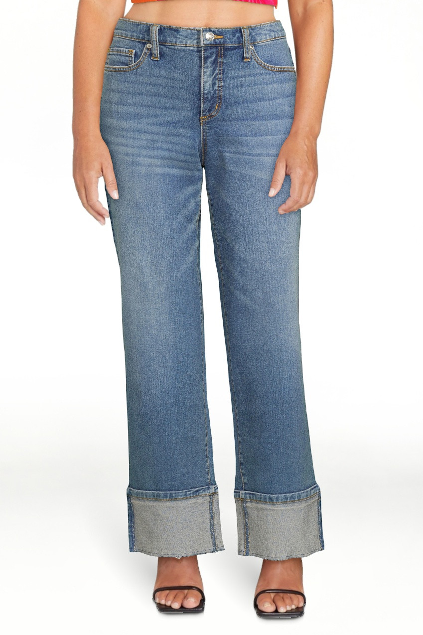 Scoop Women's and Women's Plus Benton Cuffed Ankle Jeans, 25", 27", and 29" Inseams, Sizes 0-26 | Walmart (US)