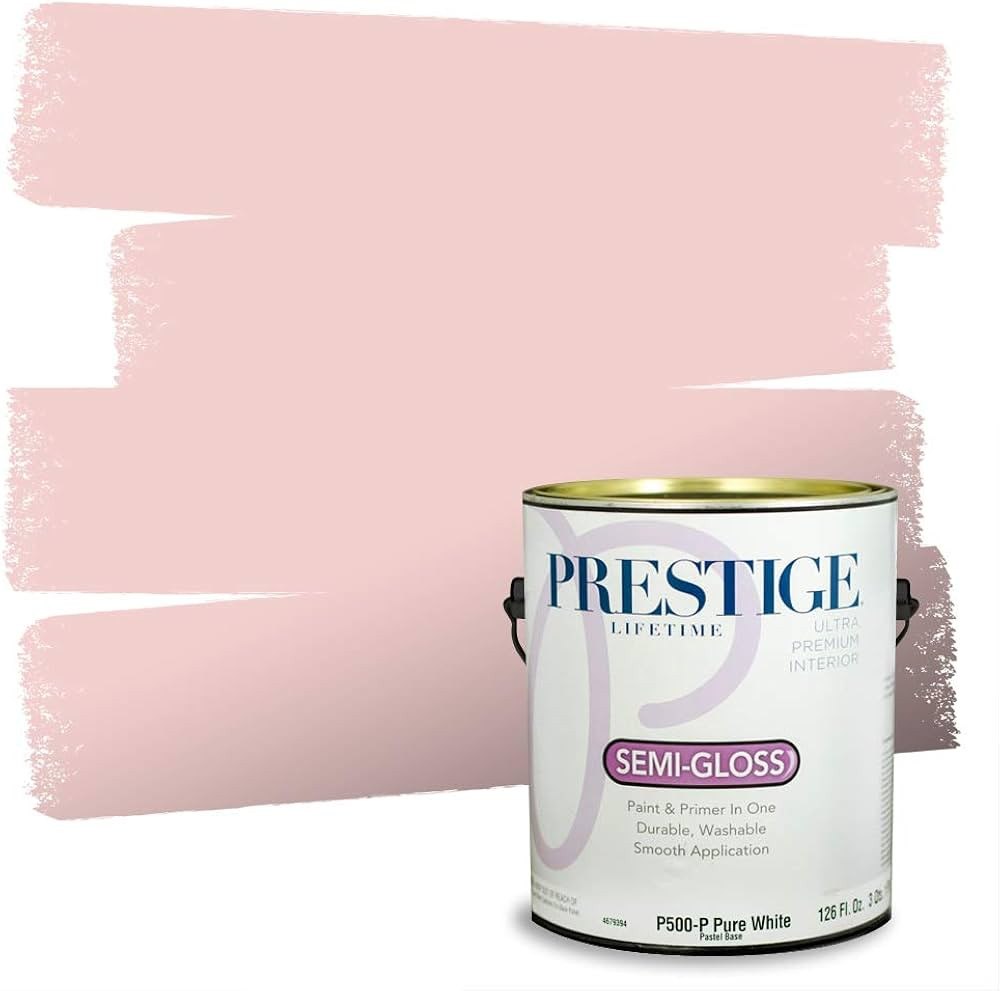 PRESTIGE Interior Paint and Primer in One, Pink Cheeks, Semi-Gloss, 1 Gallon | Amazon (US)