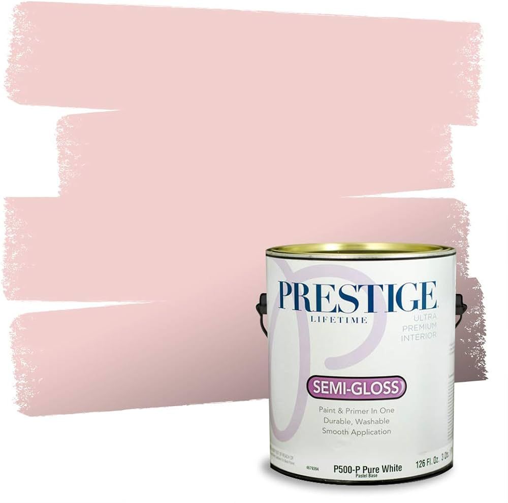PRESTIGE Interior Paint and Primer in One, Pink Cheeks, Semi-Gloss, 1 Gallon | Amazon (US)