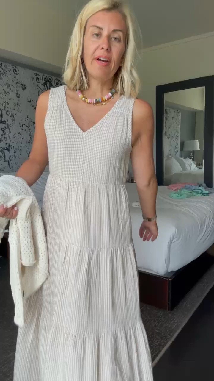 Quince never fails with their gauze dresses! This is the perfect travel/everyday look. I’m in xs dress, o/s sweater, and 8 sneaker tts. * use mixandmatch for 25% off at Erin McDermott *use Catherine20 at Allie + Bess

#LTKootd #LTKSeasonal