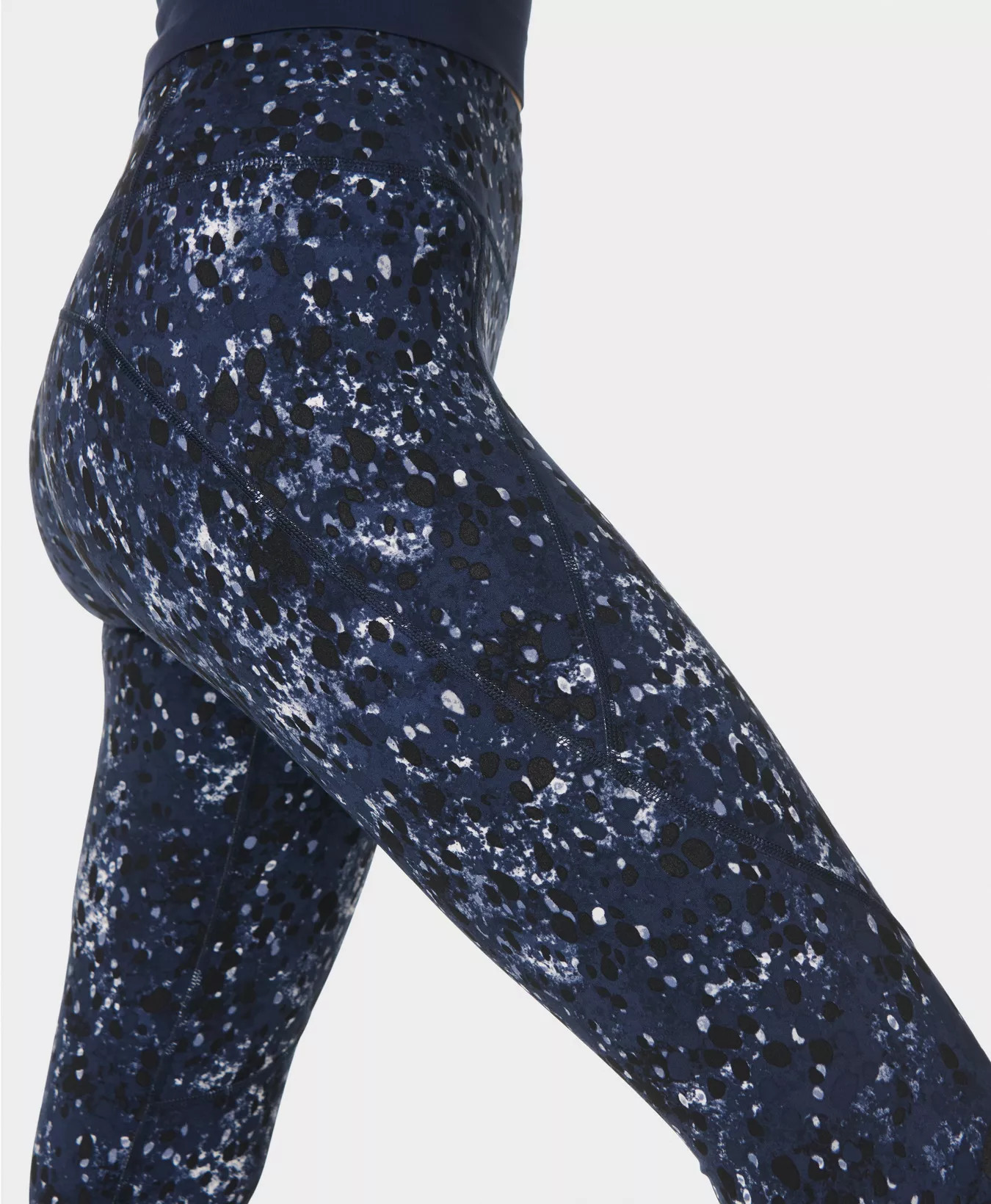 Power 7/8 Gym Leggings - Blue Ebony Print | Women's Leggings | Sweaty Betty | Sweaty Betty UK