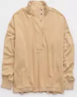 Aerie Getaway Quarter Snap Sweatshirt | Aerie