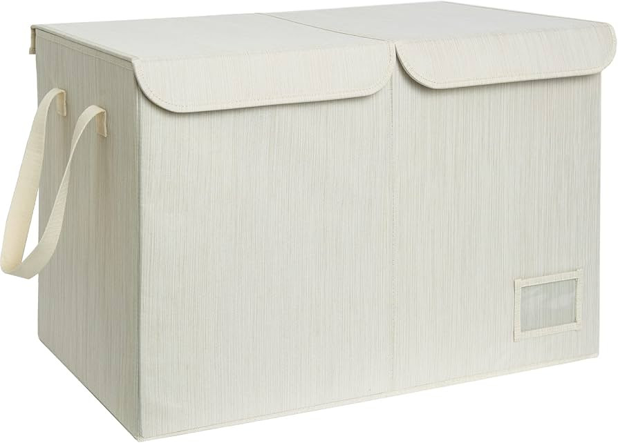 StorageWorks Toy Storage Organizer with Flip-Top Lids, Toy Bins for Living Room, Nursery Room, Pl... | Amazon (US)