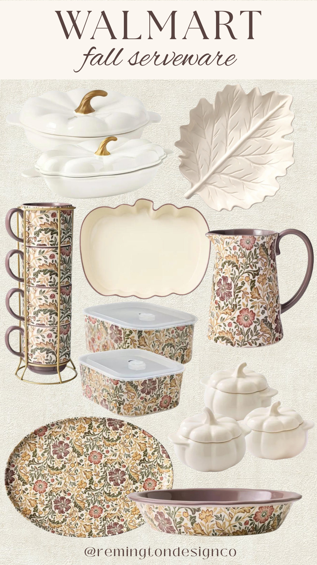 Walmart Fall Serveware!

Walmart fall decor - Walmart fall serveware - Fall serving dishes - Pumpkin casserole dish - Pumpkin baking dish - Fall entertaining - Fall kitchen decor

 

 #LTKSeasonal #LTKHome