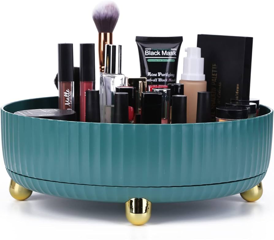 JQWYGB Perfume Organizer - 360°Rotating Makeup Organizer Large Capacity Cosmetics Display Cases ... | Amazon (US)