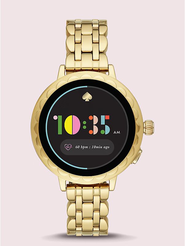 gold-tone stainless steel scallop smartwatch 2 | Kate Spade (EU)