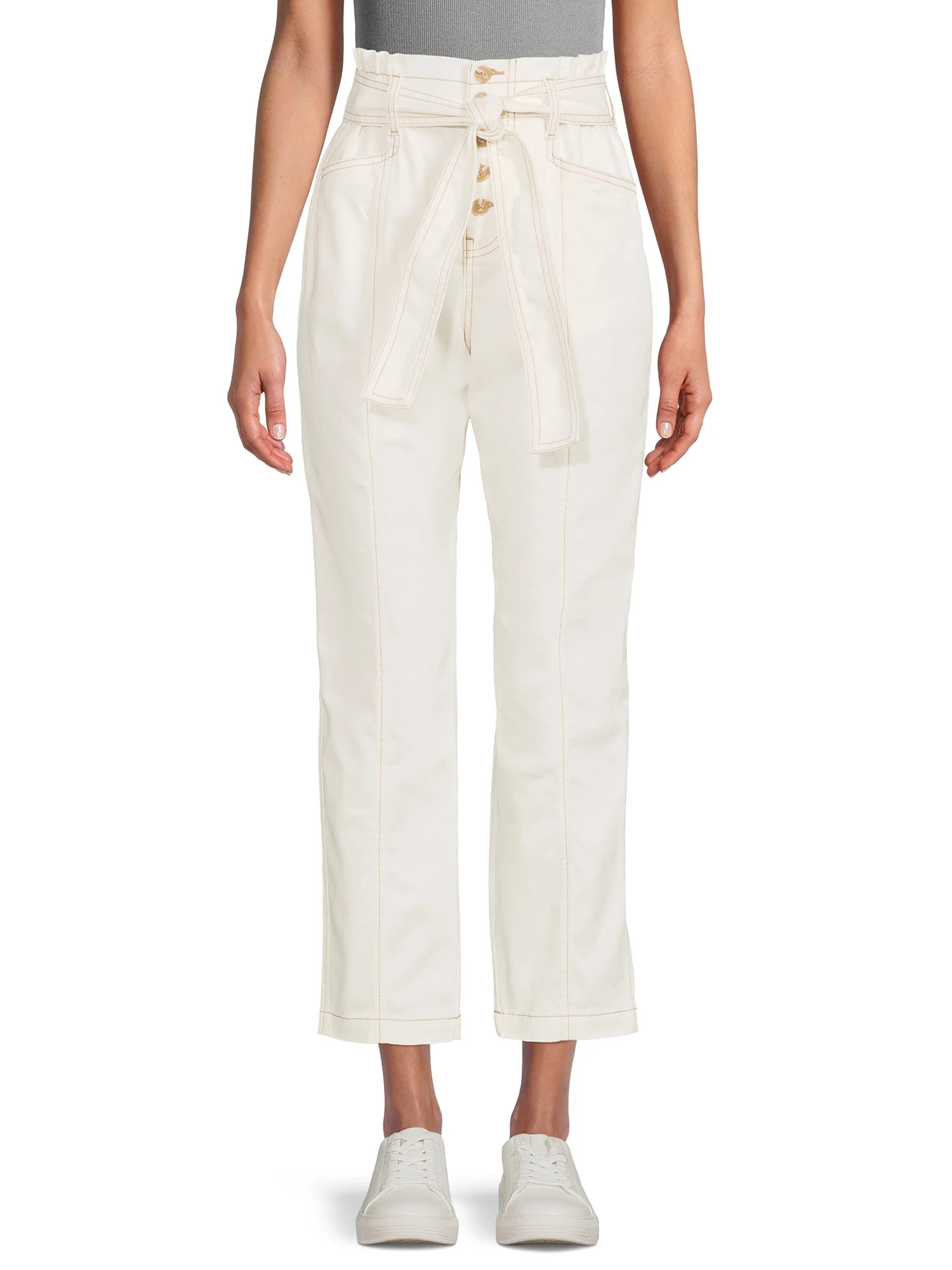 Time and Tru Women's Paperbag Jeans | Walmart (US)