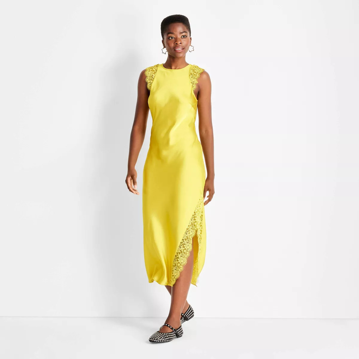 Women's Sleeveless Lace Trim Ankle Dress - Future Collective | Target