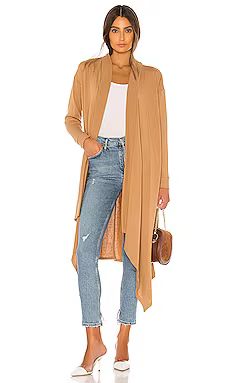 1. STATE Drape Front Maxi Cardigan in Wild Oak from Revolve.com | Revolve Clothing (Global)