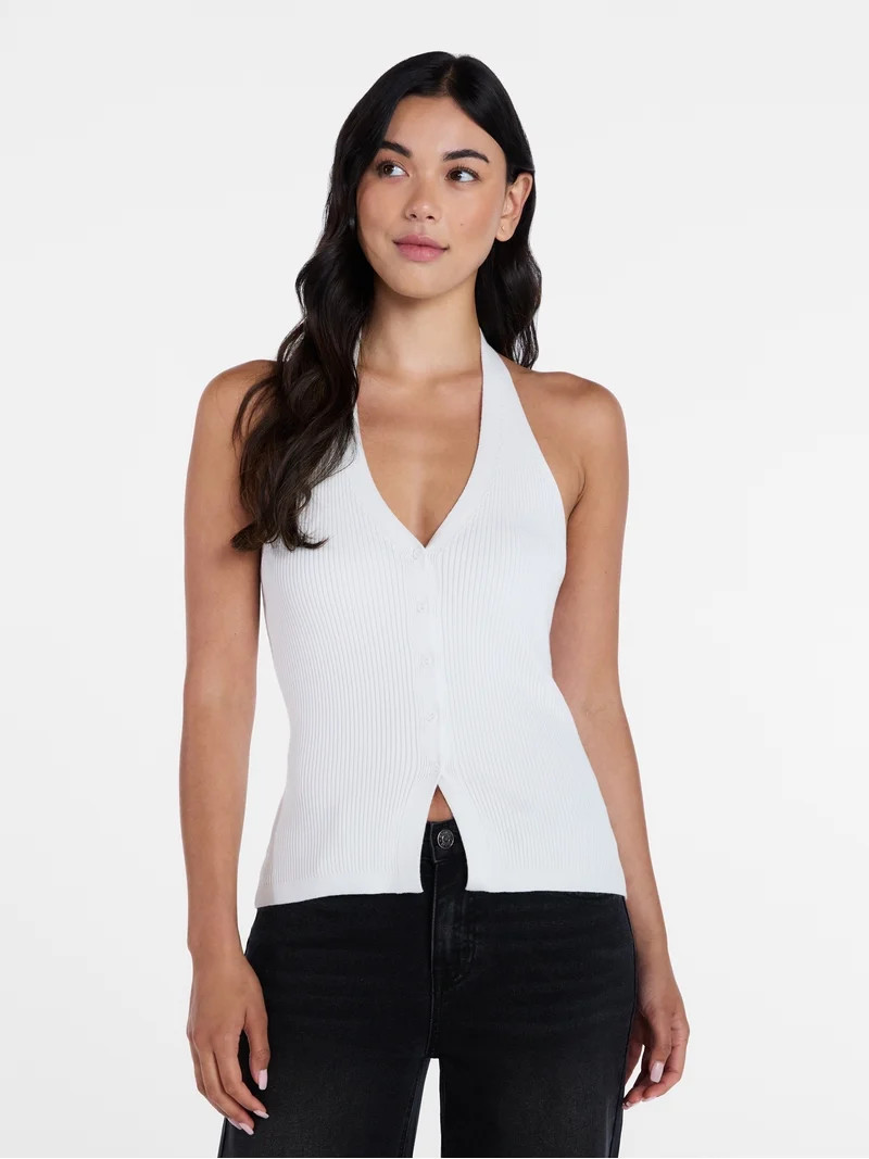 Madden NYC Women\u2019s Halter Sweater Vest, Sizes XXS-XXL | Walmart (US)
