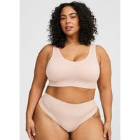 Seamless Rib Thong Panty in Beige-Tan | Torrid (US & Canada)