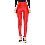 American Apparel Women's The Disco Pant, Red, Medium | Amazon (US)