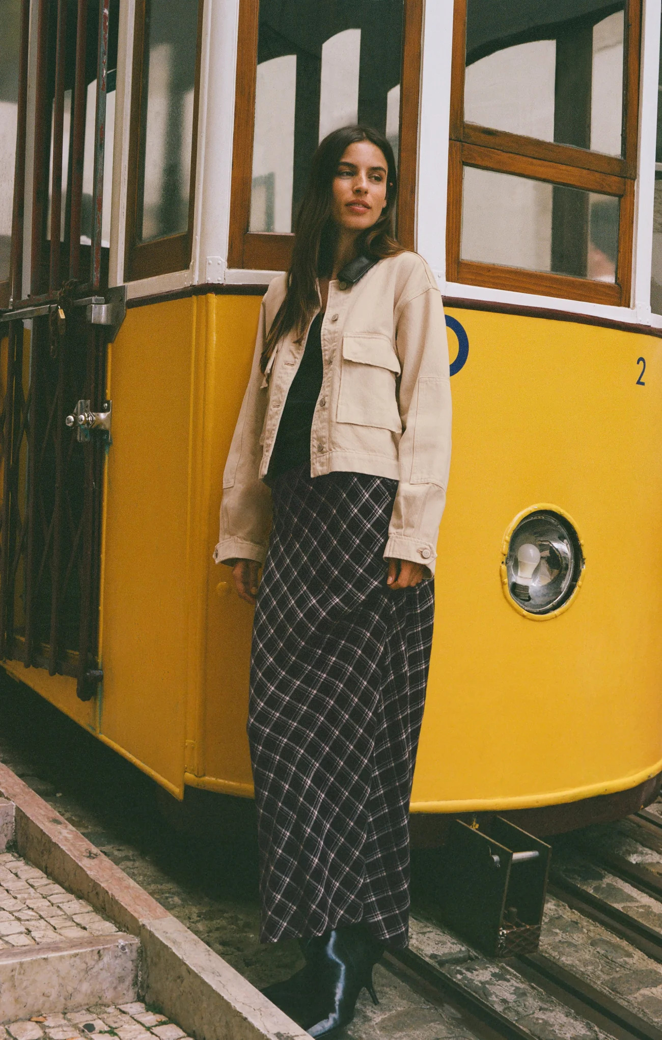 Europa Plaid Maxi Skirt Ash Black / X Large | Z Supply