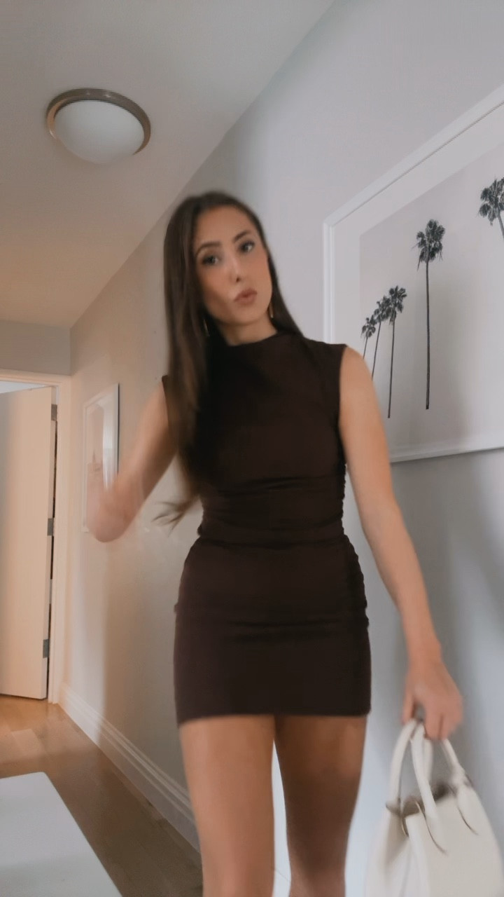 Reformation Alden knit dress! Perfect staple brown dress 

#LTKparties #LTKfindsunder100 #LTKMostLoved