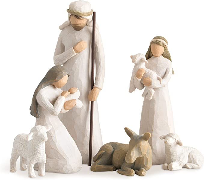 Willow Tree Nativity, Sculpted Hand-Painted Nativity Figures, 6-Piece Set | Amazon (US)