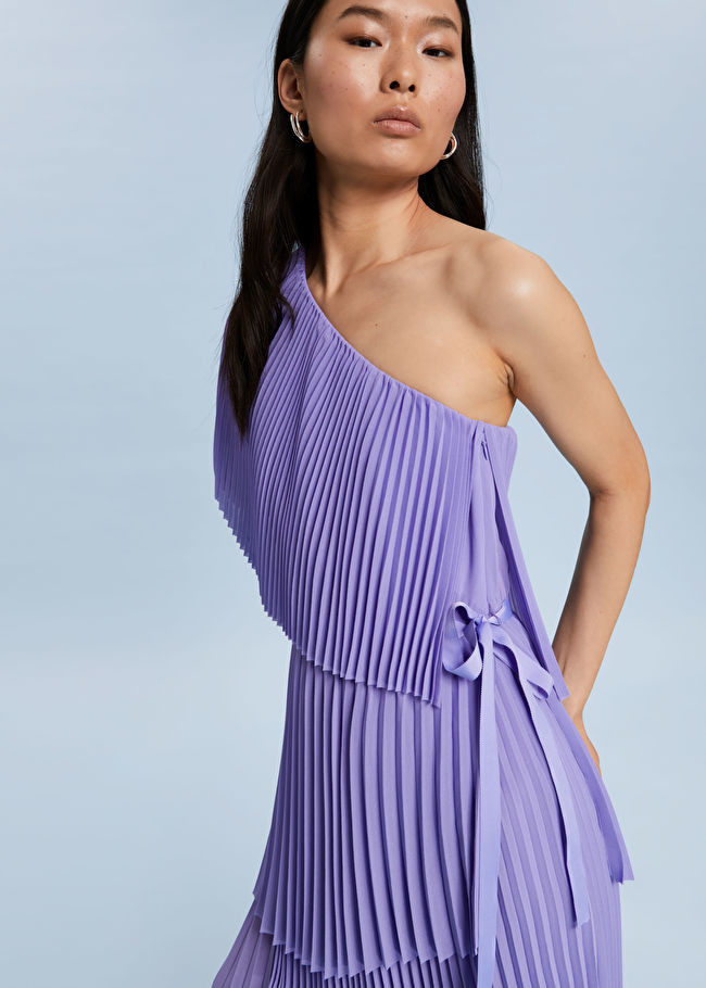 One Shoulder Layered Plissé Dress | & Other Stories (EU + UK)