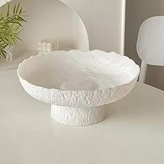 Decorative Fruit Bowls for kitchen decor Counter 10.4‘’,Large Modern Serving Bowl, High Foot ... | Amazon (US)