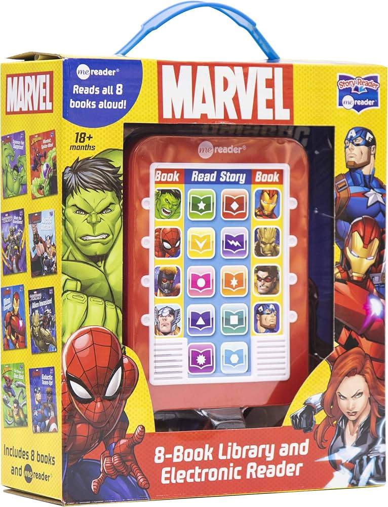 Marvel Super Heroes Spider-man, Avengers, Guardians, and More! - Me Reader Electronic Reader with... | Amazon (US)