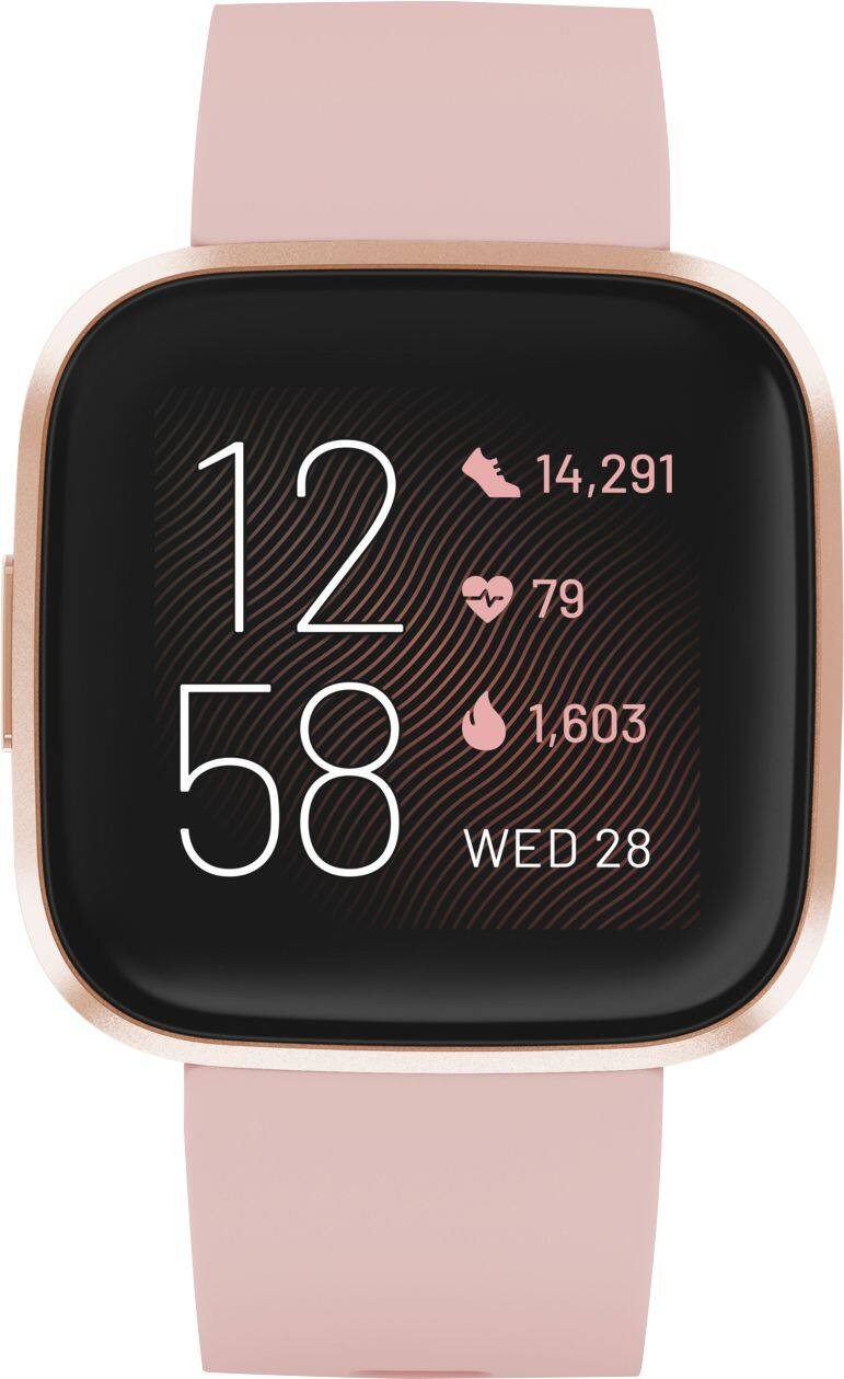 Fitbit Versa 2 Health & Fitness Smartwatch Copper Rose FB507RGPK - Best Buy | Best Buy U.S.