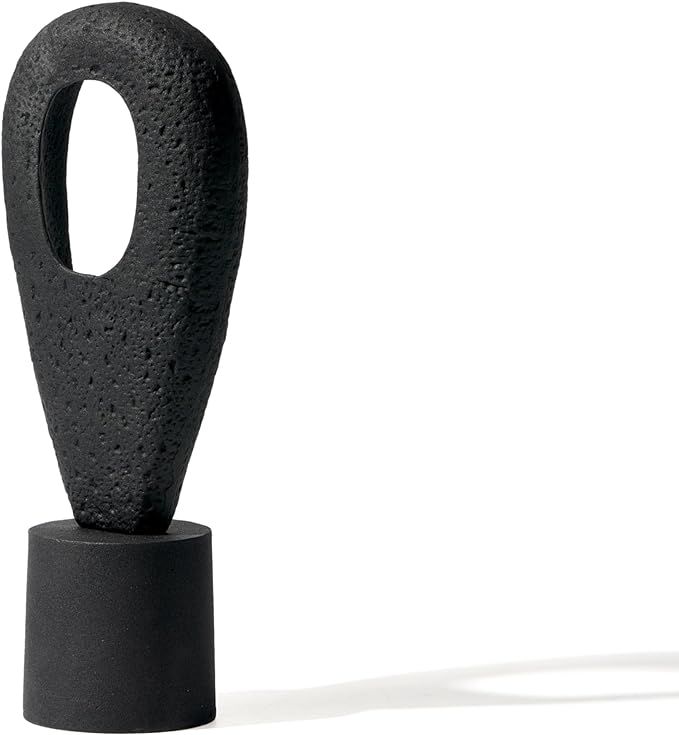 Modern Black Sculpture with Stand, Objet on Base, Decorative Sculpture for Living Room, Bed Room,... | Amazon (US)