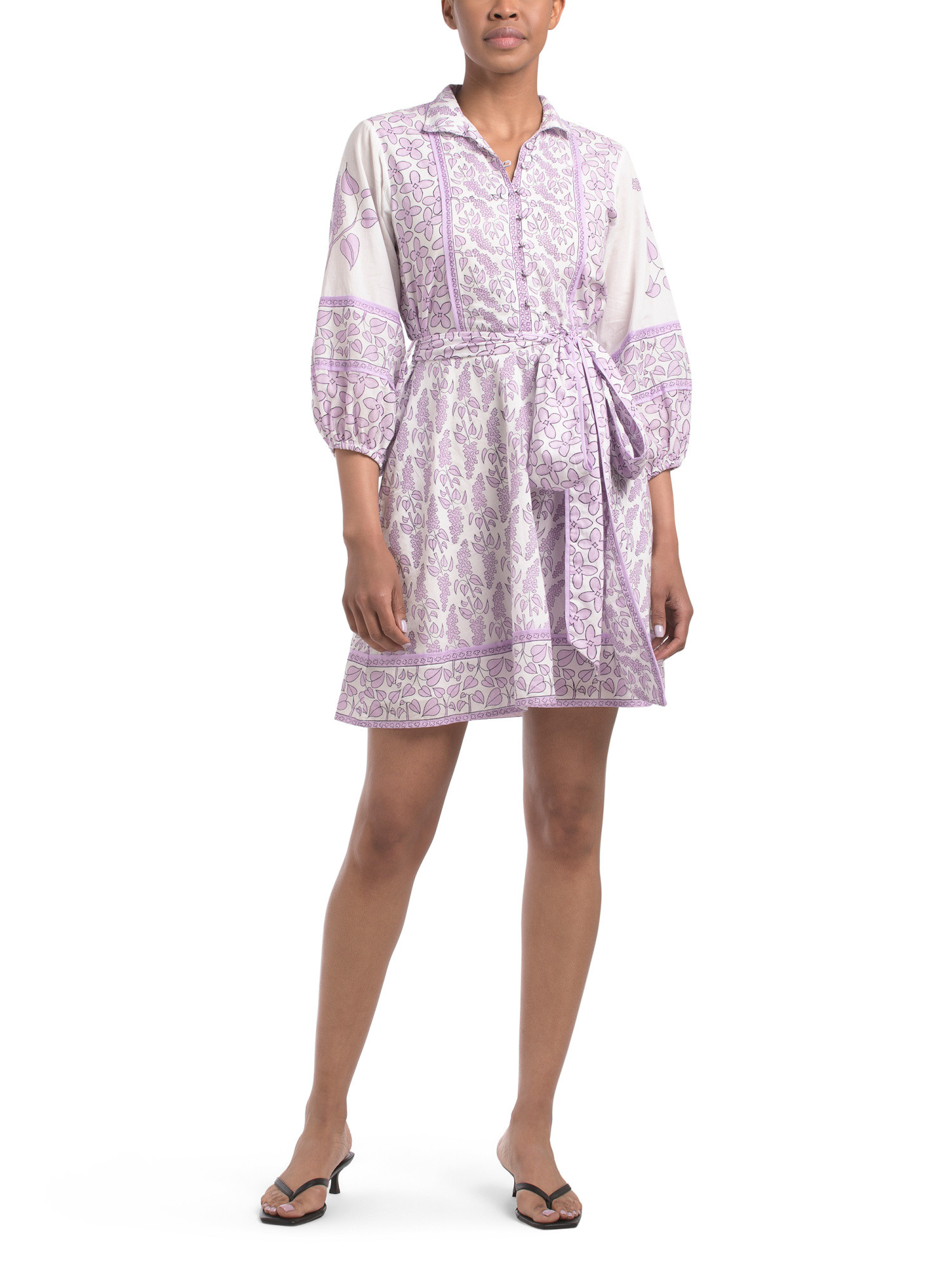 Sue Sartor Flounce Shorty Mini Dress | TJ Maxx