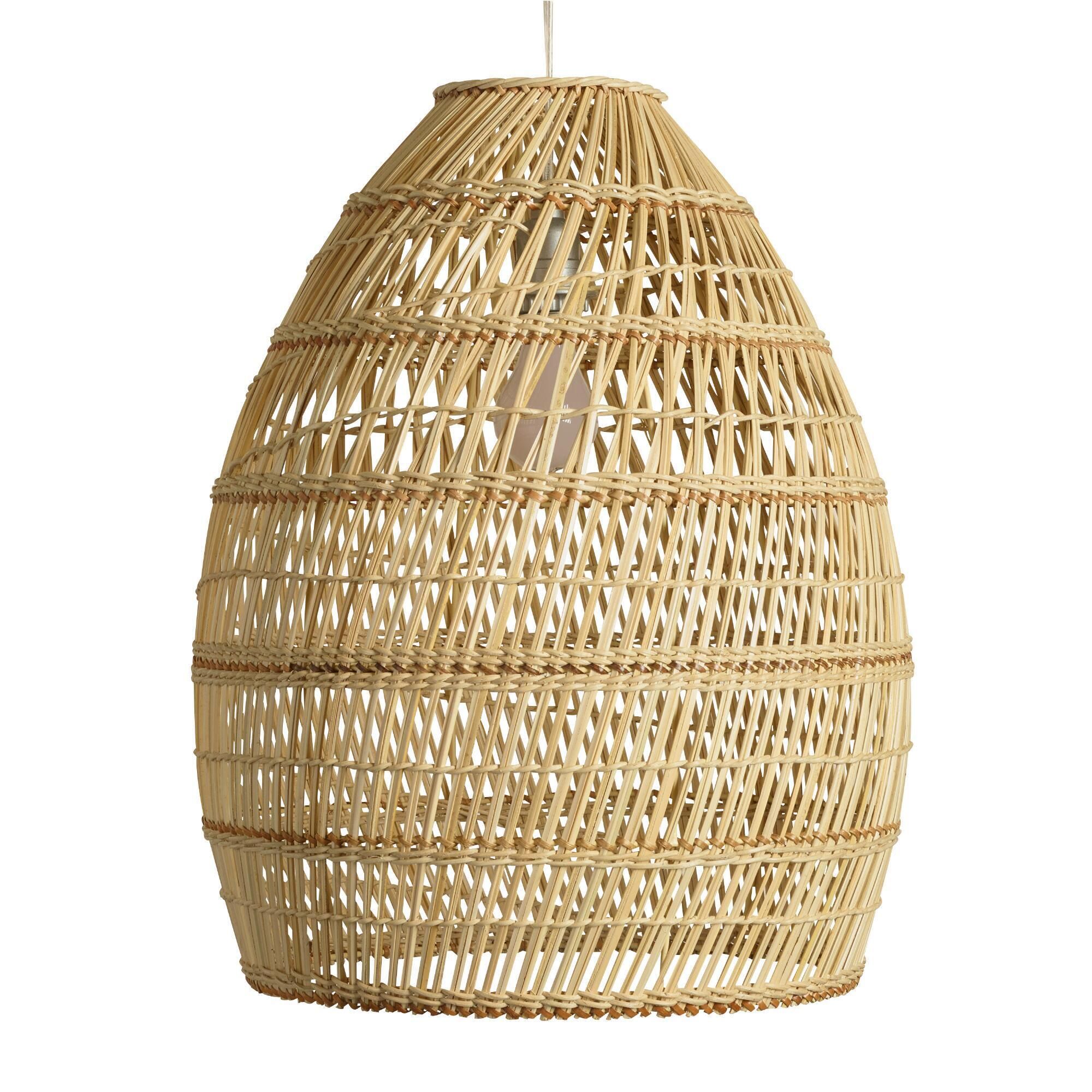 Basket Weave Bamboo Pendant Shade | World Market