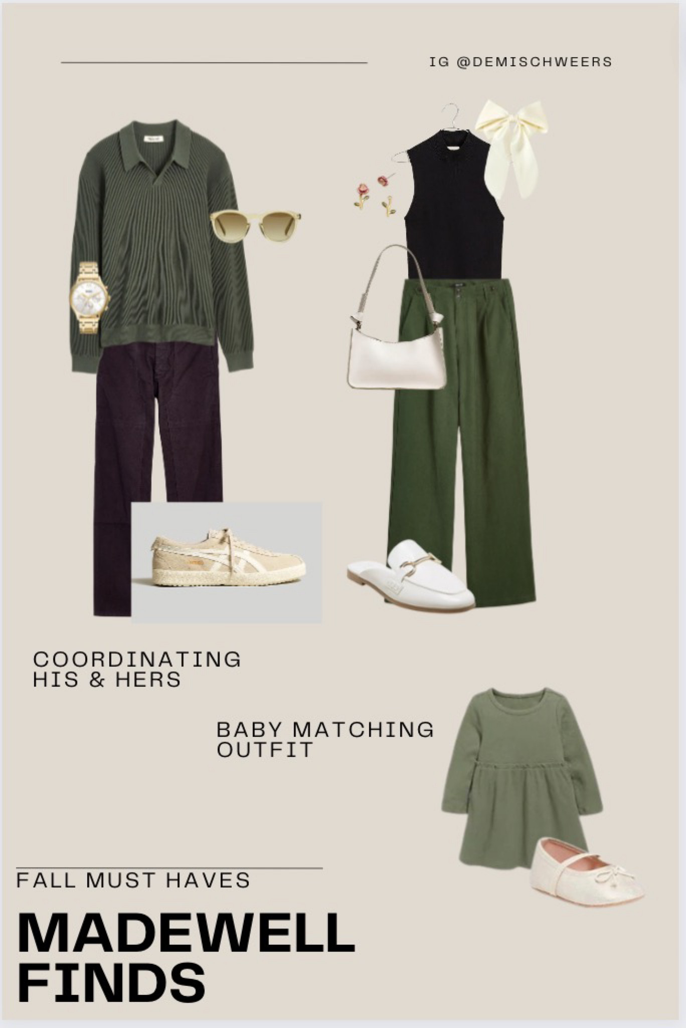 Family fall coordinated outfit: these trousers are my go to favorites and are on sale right now! A turtle neck tank is also a staple - loving the men’s ribbed long sleeve polo is a great fall essential and the matching baby girl dress is just too cute 

#LTKbaby #LTKstyletip #LTKfamily