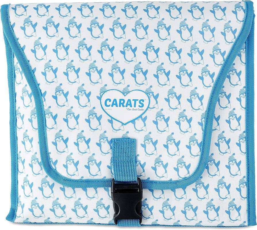 Carats Car Seat Cooler for Baby with COOLTECH - Baby Car Seat Cooling Pad (Penguin Blue) | Amazon (US)