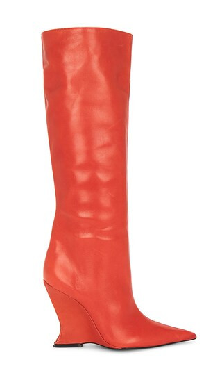 Siena Over The Knee Boot in Red Berry | Revolve Clothing (Global)