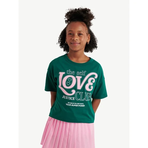 Justice Girls EDF Short Sleeve Tee, Sizes XS - XLP | Walmart (US)