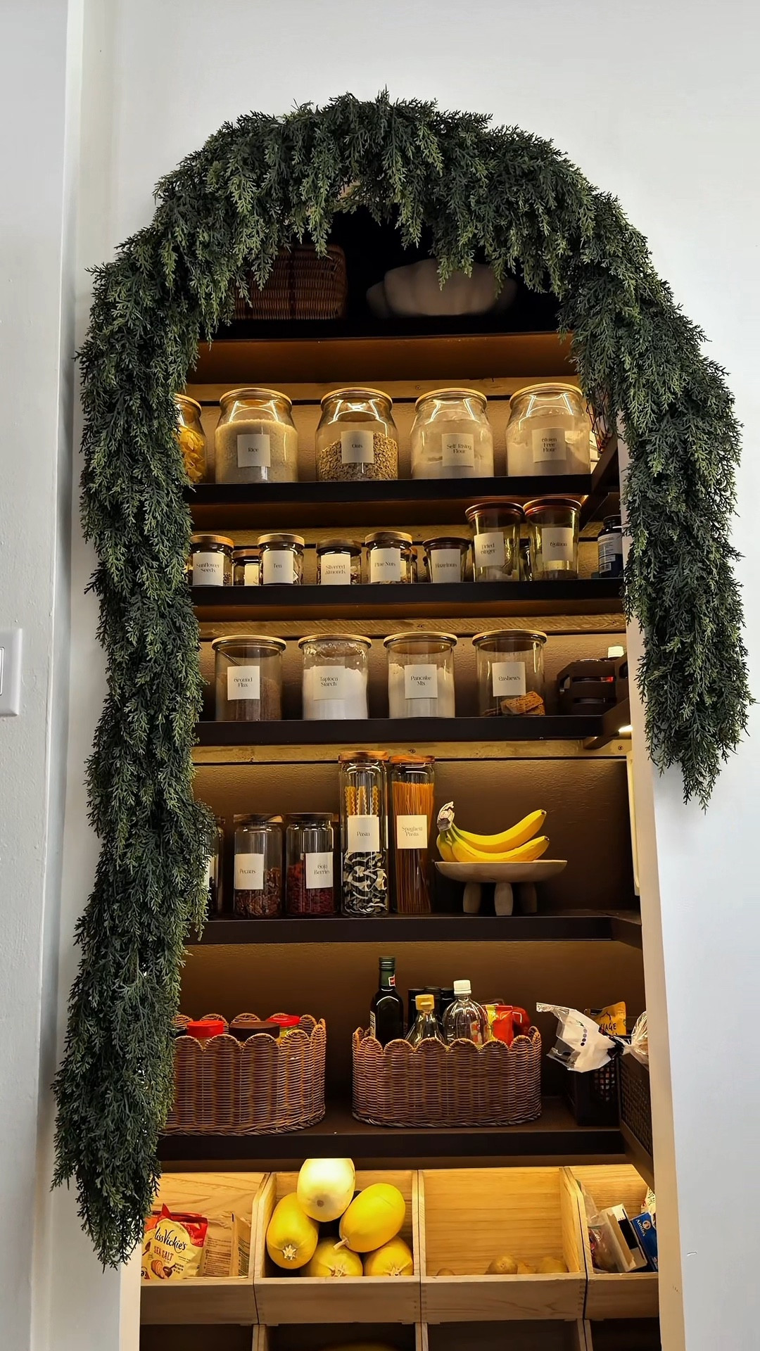 Sharing the pantry glow-up I’ve been working on—just a simple refresh with a little holiday magic layered in ✨ Cozy, warm, and so modern-cottage. Linking everything I used to get this look, including the cute garland over the arch and a few of my most-used pantry organizers.

Keywords: organic modern, modern cottage, neutral Christmas, cozy Christmas decor, kitchen organization, pantry organization, pantry makeover, holiday pantry styling, Amazon home finds, Target home decor, neutral home aesthetic, European cottage, cozy archway garland, holiday home inspiration, kitchen styling ideas, Christmas cozy vibes, aesthetic pantry, home decor staples, LTK home, TikTok home, cottage Christmas, Samantha home aesthetic, holiday glow-up, Christmas garland, simple holiday decorating, cozy home energy, neutral decor ideas

#LTKHoliday #LTKHome #LTKfoodie