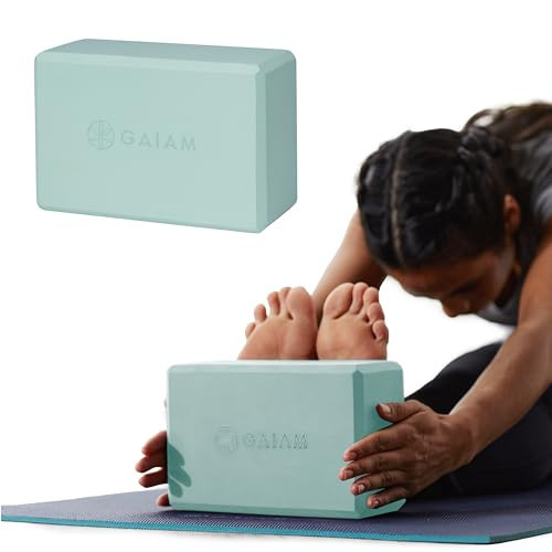 Gaiam Yoga Block - Supportive Latex-Free Eva Foam - Soft Non-Slip Surface with Beveled Edges for Yoga, Pilates, Meditation - Yoga Accessories for Stability, Balance, Deepen Stretches | Amazon (US)
