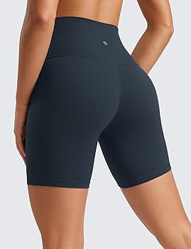 CRZ YOGA Womens ButterLuxe Biker Shorts 6 Inches - High Waisted Workout Running Volleyball Spande... | Amazon (US)
