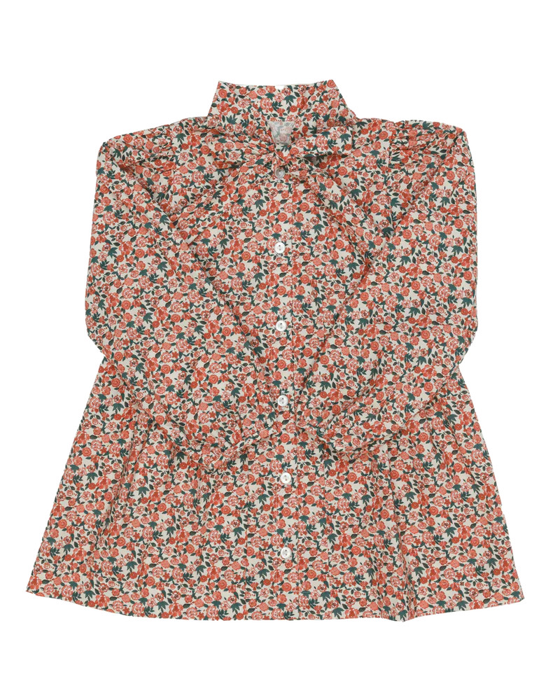 Stella Bow Dress in Clara Floral | Sun House Children's