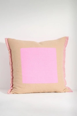 Colorblock Cotton Pillow | Anthropologie (US)