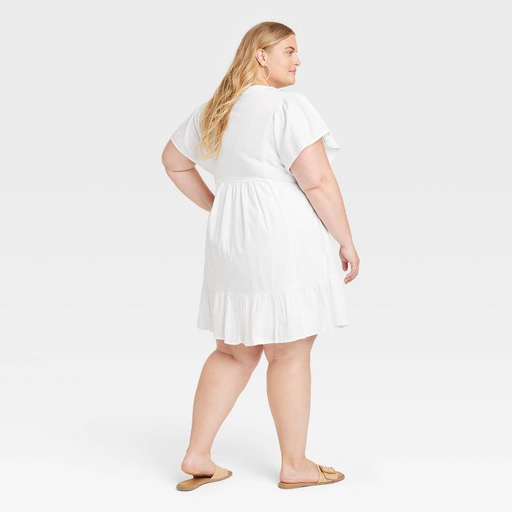 Women's Kimono Short Sleeve A-Line Dress - Knox Rose™ White | Target
