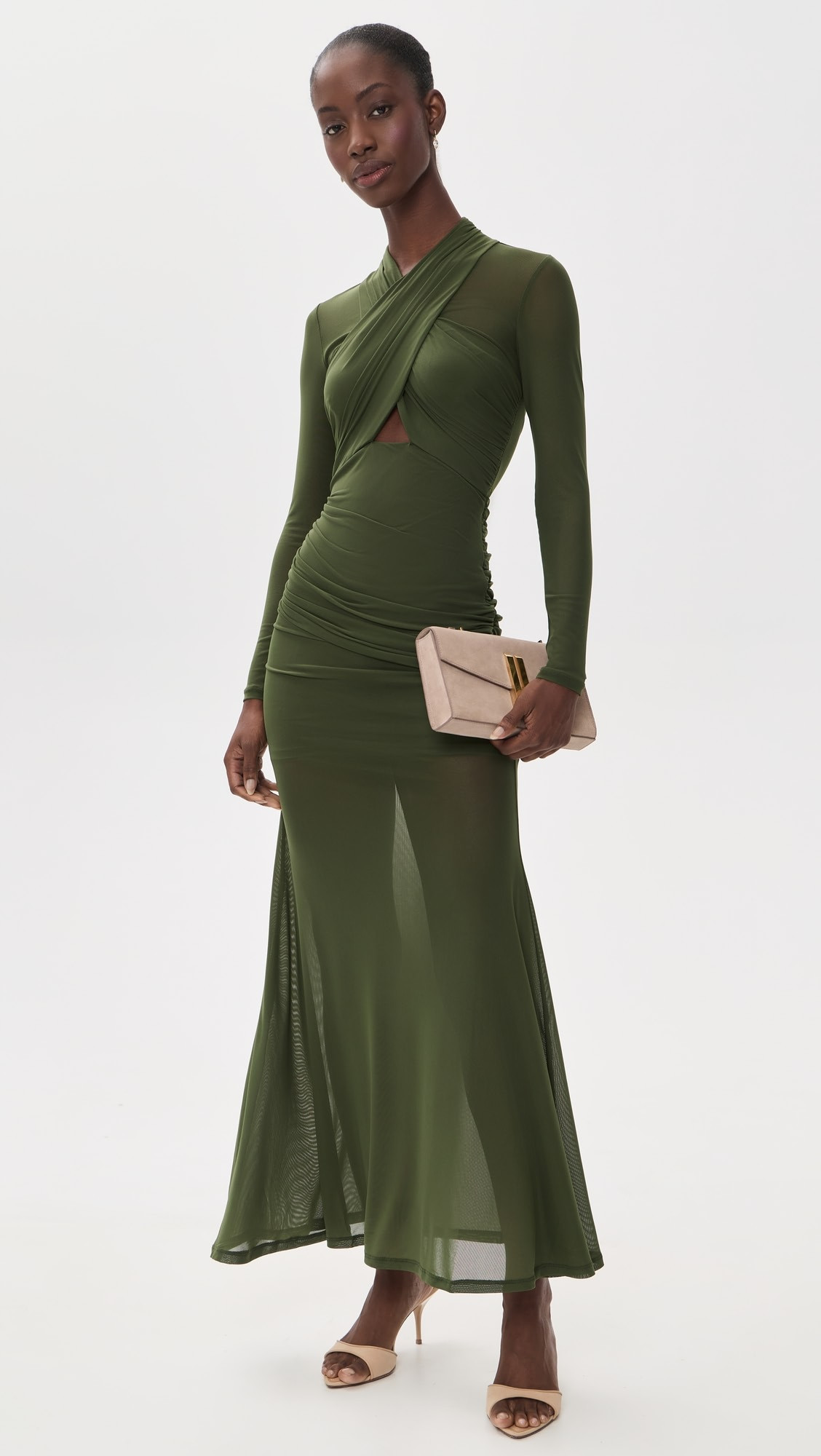 BARDOT Veria Wrap Mesh Maxi Dress | Shopbop | Shopbop