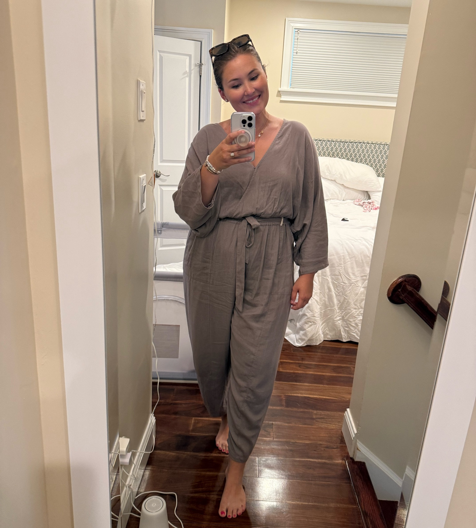 Highly reccomend this lightweight free people “Khai One Piece” jumpsuit 

Wearing an XL and usually an XXL 

#LTKFindsUnder100 #LTKStyleTip #LTKPlusSize