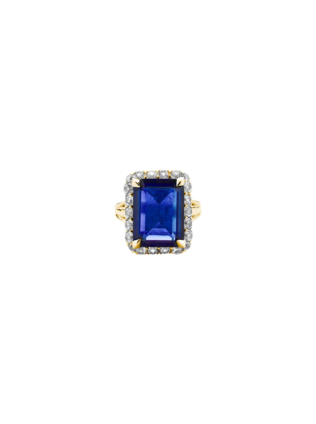 HASTINGS, LAB BLUE SAPPHIRE RING, GOLD | Dorsey