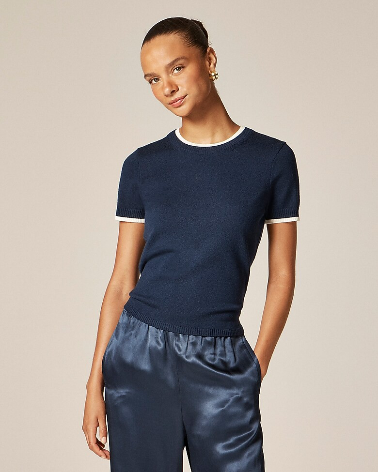 Carolyn layered sweater-tee in merino wool | J. Crew US