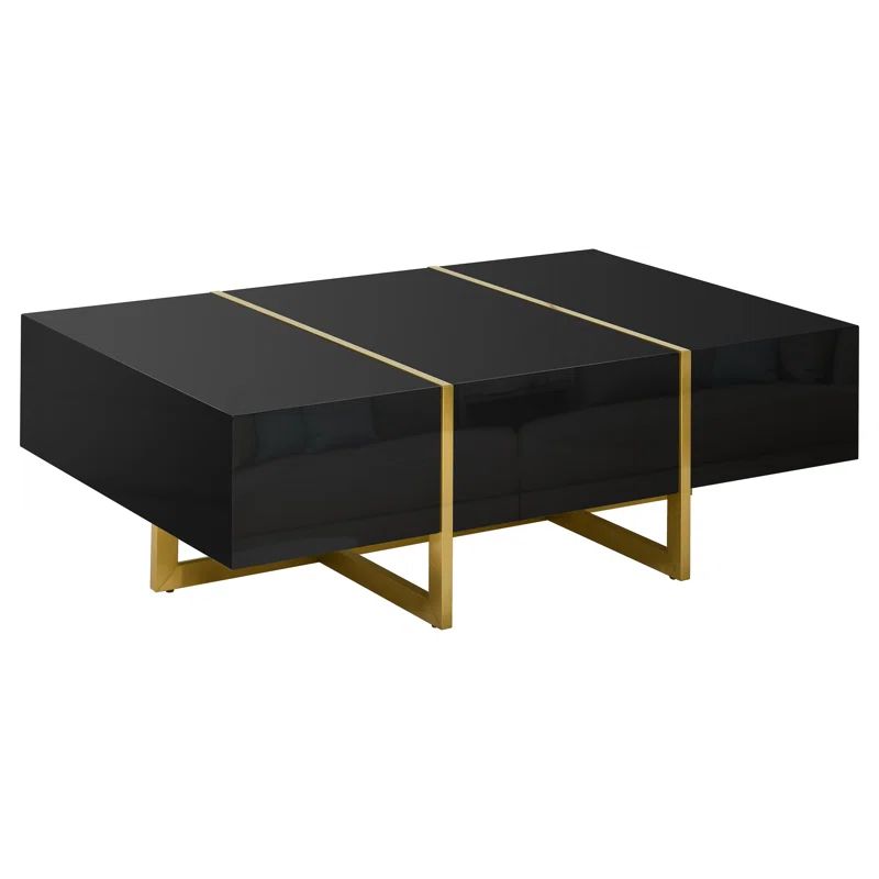 Sylvie Stanton 47.2" Wide Sled Coffee Table with Storage | Wayfair North America