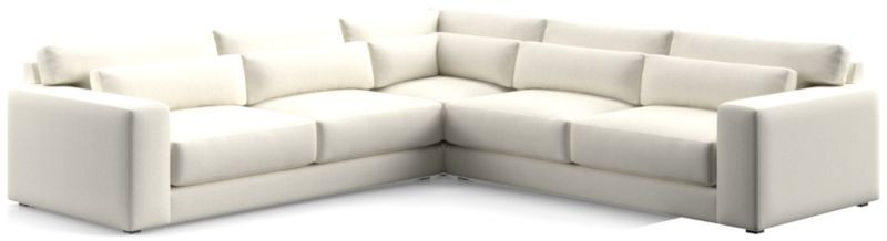 Retreat 3-Piece L-Shaped Sectional Sofa + Reviews | Crate & Barrel | Crate & Barrel